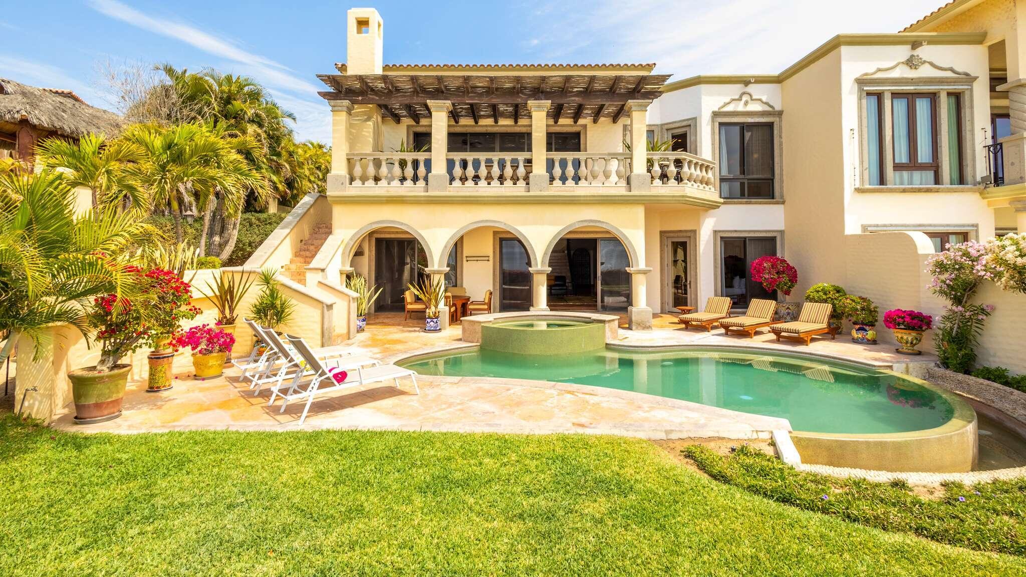 Cabo del Sol Cove Club Casa SerenaAn architectural marvel that seamlessly blends the wonder of the Baja with the beauty and serenity of the Mar de Cortez. Thoughtful sight lines frame beautiful vistas from every room making the home feel like you're living in a resort and private estate at the same time. Designed as a retreat for family and friends by one of the most recognized and renowned architects in Mexico, Jacinto Avalos, Casa Serena blends the attention to detail and fine Mexican craftsmanship appropriately honoring its iconic location. Maintained with an open check book and live in staff, this ocean front masterpiece is now ready for the next fortunate family to make memories and leave their own legacy at Casa Serena. for sale